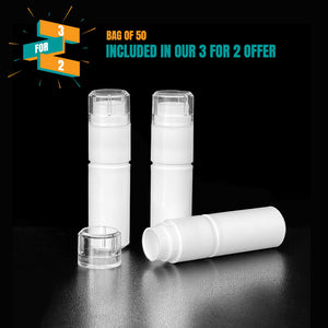 4g White Plastic Dosage Dispenser With Plastic Liner