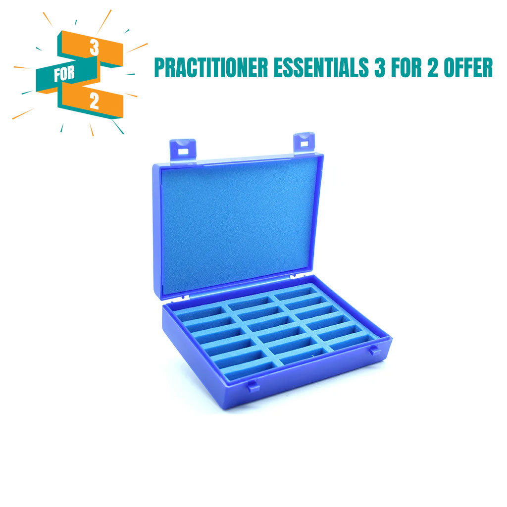 Plastic Case with Foam Inserts for 18 x 2g vials