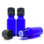 15ml Blue Moulded Glass Pourer Restrictor Bottle with Tamper Evident Cap for Oils