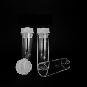 1ml Clear Plastic Vial with Pushin Plug